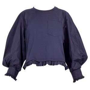 Cinq a Sept Valentine Top- in Navy
